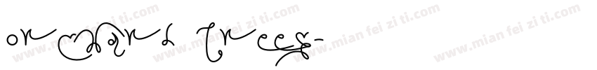 Orchard Trees字体转换